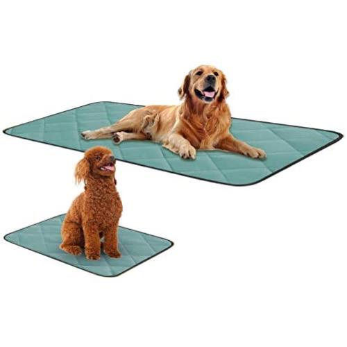 Newbeau Washable Pee Pads for Dogs, Dog Training Pad with Durable Oxford Cloth, Reusable Seat Protector Pad for Beds,Couches,Cars,Chairs - Set of 2