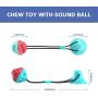 PetsBark Suction Cup Dog Chew Toy for Aggressive Chewers, Dogs Teeth Cleaning Rope Toys