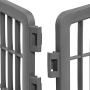 IRIS USA 24 Exercise 4-Panel Pet Playpen without Door, Dark Gray