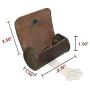 Hide & Drink, Thick Leather Small Poop Pouch W/Paw Snap, Pet Supplies, Dog Walker Essentials, Accessories, Handmade Includes 101 Year Warranty :: Bourbon Brown