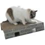 Petpopo Cardboard Cat Scratcher, Scatching Pad,High Density Corrugated Paper, Honeycomb Structure, Durable,Degradable and Recyclable,Double-Sided use, Comfortable Cat Scratcher Toys,with Catnip