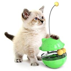 N/A Tumbler Pet Toy Cat Shaking Food Ball Tumbler Toy Ball (Green) (Color : Green)