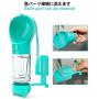 Kalimdor Dog Travel Water Bottle,Portable Dog Water Bottle Pet Drinking Bottle Drink for Walking Traveling Hiking, Multifunctional Outdoor Water&Food Bowl for Dogs and Cats
