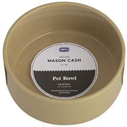 Mason Cash Cane Ceramic Dog Bowl, 7-Inch, Plain