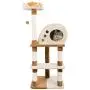 4 Tier Cat Tree- Plush Multi-Level Cat Tower with Sisal Scratching Posts, Perch, Cat Condo and Hanging Toy for Cats and Kittens By PETMAKER (47.5”) 4 Tier Cat Tree- Plush Multi-Level Cat Tower with Sisal Scratching Posts, Perch, Cat Condo and Hanging Toy for Cats and Kittens By PETMAKER (47.5”)