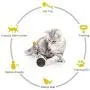 Owlhouse Electric Cat Toys Ball, 360 Degree Automatic Rotating Ball with USB Charging Head and Ball Decoration, A Balanced Swing Toy Ball, an Auto-Rotating Rolling Ball for Cat Toys Owlhouse Electric Cat Toys Ball, 360 Degree Automatic Rotating Ball with USB Charging Head and Ball Decoration, A Balanced Swing Toy Ball, an Auto-Rotating Rolling Ball for Cat Toys