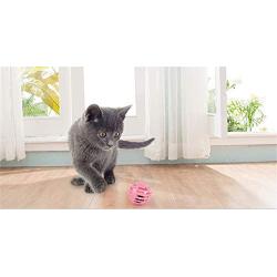 Plastic Bell Ball Pet Playing Ball Toys Two Color Bell Ball Jingle Balls Colorful Ball Toys Hollow Out Round Toys for Pet Cat Dog