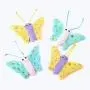 ocijf179 Cat Toy Funny Cute Plush Butterfly Pet Cat Kitten Catching Interactive Play Sound Toy - Blue