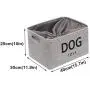 Geyecete Canvas Dog Treats Basket with a Drawstring Keep Away from dust -Foldable Dog Food Basket Basket for Dogs Treats Storage Geyecete Canvas Dog Treats Basket with a Drawstring Keep Away from dust -Foldable Dog Food Basket Basket for Dogs Treats Storage