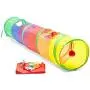 Cat Tunnel for Indoor Cats, Includes Storage Bag and Toys (45 x 10 in, 6 Pieces)