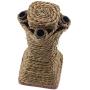 Litewood Pet Climbing Tree Toy Cat Rattan Grass Scratcher Bunny Fun Tree Rabbit Toy Small Animal Climbing Frame Activity Center with Carrot for Cat Rabbit Hamster