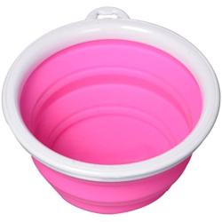 Bamboo Silicone Pop-Up Travel Bowl, Colors Vary