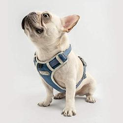TUFF HOUND No Pull Dog Harness for Small Medium Dogs,3M Reflective Pet Vest, Adjustable Pink Pet Harness, Unchewable Dog Collar