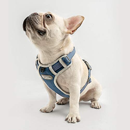 TUFF HOUND No Pull Dog Harness for Small Medium Dogs,3M Reflective Pet Vest, Adjustable Pink Pet Harness, Unchewable Dog Collar