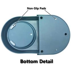 Olsa Double Cat Dog Bowls, Cat Food Bowls with Automatic Water Dispenser Bottle, Dog Food and Water Bowl with Detachable Stainless Steel Bowl for Small Medium Large Dog Cat
