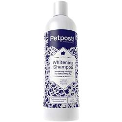 Petpost | Dog Whitening Shampoo - Best Lightening Treatment for Dogs with White Fur - Soothing Watermelon Scent - Maltese, Shih Tzu, Bichon Frise Approved - 8 oz.