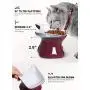 LE TAUCI Ceramic Cat Bowl Elevated, Raised Cat Food Bowl 4 Ounce Cat Dish for Food and Water for Small Cat Dog LE TAUCI Ceramic Cat Bowl Elevated, Raised Cat Food Bowl 4 Ounce Cat Dish for Food and Water for Small Cat Dog