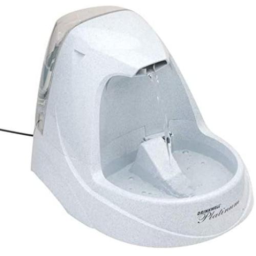 PetSafe Drinkwell Platinum or Platinum LED Pet Fountains, Best for Cats and Small to Medium Dogs, Fresh Filtered Water Dispenser, LED Light for Nighttime Visibility, 168 Oz Capacity