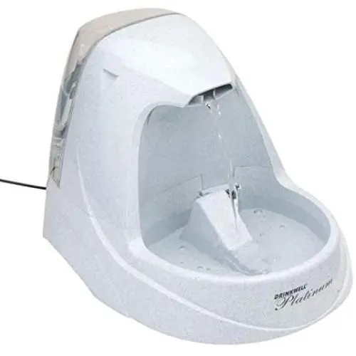 PetSafe Drinkwell Platinum or Platinum LED Pet Fountains, Best for Cats and Small to Medium Dogs, Fresh Filtered Water Dispenser, LED Light for Nighttime Visibility, 168 Oz Capacity