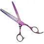 LILYS PET Professional PET Dog Grooming Titanium Scissors Set,Straight & Curved & Thinning & Chunker Scissors with 1 Grooming Comb for Dog Cat and More Pets Grooming (Purple) LILYS PET Professional PET Dog Grooming Titanium Scissors Set,Straight & Curved & Thinning & Chunker Scissors with 1 Grooming Comb for Dog Cat and More Pets Grooming (Purple)
