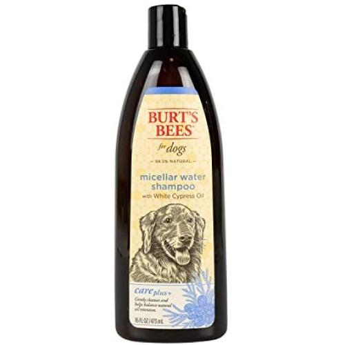 Burts Bees Care Plus+ Micellar Water Shampoo for Dogs | Cleanses & Balances Pets Coat | 16 oz