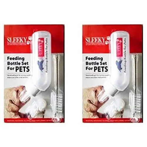 2 Set of Feeding Bottle Set for Pets, Hand Feeding kit for Nursing Puppies, Kitten and Other Animals, by Prime Shopping Online 2 Set of Feeding Bottle Set for Pets, Hand Feeding kit for Nursing Puppies, Kitten and Other Animals, by Prime Shopping Online