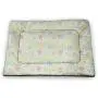 DayDayFun Night Cat Mat Westminster Bridge London City UK Stormy Moody Weather European Urban Travel Pet Mats for Food and Water Pale Grey Yellow