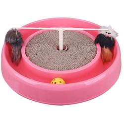 No logo MJCMMB Scratching Board for catcat Scratching Boar Pet cat Toy Trick Egg cat catching Disk Fake Mouse cat Scratch Board Combination Funny cat Kitten Toy