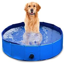 Zone Tech Foldable Pet Bathing Pool - Premium Quality Easy to Store Collapsible Foldable Bath Pool for Kids and Pets