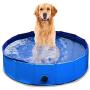 Zone Tech Foldable Pet Bathing Pool - Premium Quality Easy to Store Collapsible Foldable Bath Pool for Kids and Pets