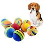 POPETPOP Pet Toy Balls Dog Toys Puppy EVA Tennis Ball Teeth Cleaning Toys Training Biting 10PCS 42mm