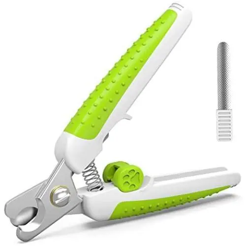 Slopehill Dog Nail Clippers, Pet Nail Clippers with Safety Guard to Avoid Over Cutting, Free Nail File, Razor Sharp Blade, Lock Switch - Professional Grooming Tool for Large and Small Animals Slopehill Dog Nail Clippers, Pet Nail Clippers with Safety Guard to Avoid Over Cutting, Free Nail File, Razor Sharp Blade, Lock Switch - Professional Grooming Tool for Large and Small Animals