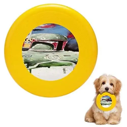 Pet Frisbee Flying Disc Dog Toy - Multifunction Boba Fett David Kraig Pet Frisbee Flying Disc Dog Toy - Multifunction Boba Fett David Kraig