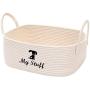 Geyecete Dog Dog Toy Basket Storage Cotton Rope Storage Basket Pet/Doy Toy Box Dog Storage Basket Basket Dog Toy Storage Basket-Dog