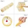 PEOPLE&PETS Collapsible Cat Tunnel, Toys Interactive Pet Play Tubes for Cats and Small Animals, with Peep Holes and Ball Toy PEOPLE&PETS Collapsible Cat Tunnel, Toys Interactive Pet Play Tubes for Cats and Small Animals, with Peep Holes and Ball Toy
