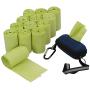 Pekky 100% Biodegradable Dog Poop Bags, Compostable Pet Waste Bags with A Soft Zipper Dispenser(280 Bags)