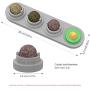 Camidy Catnip Ball Toy for Cat Licking,Natural Edible Catnip Snacks,Rotatable Licking Treats Stick-on Wall Toy for Cats Kitten