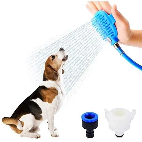 N/P Dog Shower Sprayer, Dog Shower Attachment with Hose 2.5M in Length Compatible Indoors and Outdoors N/P Dog Shower Sprayer, Dog Shower Attachment with Hose 2.5M in Length Compatible Indoors and Outdoors