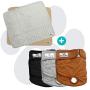 Pet Parents Large Washable Dog Diapers & Pawtect Pads Bundle - Doggie Diapers, Color: Natural, and Black Large Dog Diapers 3 Total Premium Washable Dog Diapers & 2 Total Premium Pee Pads for Dogs