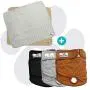 Pet Parents Large Washable Dog Diapers & Pawtect Pads Bundle - Doggie Diapers, Color: Natural, and Black Large Dog Diapers 3 Total Premium Washable Dog Diapers & 2 Total Premium Pee Pads for Dogs