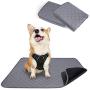 rabbitgoo Dog Harness & Dog Potty Training Pee Pads - Adjustable No Pull Dog Vest with Leash Clips(M) | Washable Pee Pads for Dogs and Cats Waterproof Large Puppy Pads Super Absorbent Non-Slip