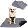 rabbitgoo Dog Harness & Dog Potty Training Pee Pads - Adjustable No Pull Dog Vest with Leash Clips(M) | Washable Pee Pads for Dogs and Cats Waterproof Large Puppy Pads Super Absorbent Non-Slip