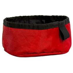 Close Out Item Red Pets Foldable Bowl/Easy to Carry Out