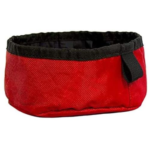 Close Out Item Red Pets Foldable Bowl/Easy to Carry Out