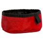 Close Out Item Red Pets Foldable Bowl/Easy to Carry Out