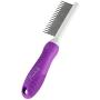 Detangling Pet Comb with Long & Short Stainless Steel Teeth for Removing Matted Fur, Knots & Tangles – Detangler Tool Accessories for Safe & Gentle DIY Dog & Cat Grooming (Grooming Comb)