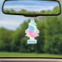 LITTLE TREES Car Air Freshener I Hanging Tree Provides Long Lasting Scent for Auto or Home I Cotton Candy, 24 Count, (4) 6-Packs