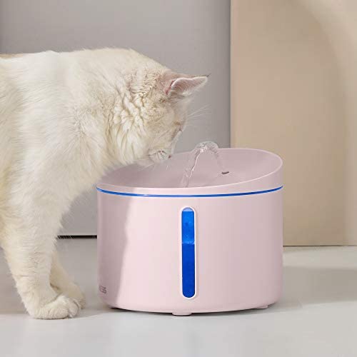 DOGNESS 3.2L Pet Water Fountain,Healthy and Hygienic Drinking Fountain Super Quiet Flower Automatic Electric Water Bowl for Dogs, Cats, Birds and Multiple Animals (Pink)