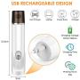 OWNPETS Dog Nail Grinder Clipper, 2-Speed Rechargeable Electric Nail Grinder for Dogs with 3 Grinding Ports, Pet Nail Clippers and Trimmer for Small, Medium, Large Dogs, Cats, Rabbits- White