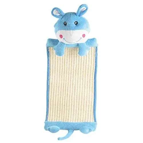 FRIENPET Hanging Cat Scratcher, Linen Cat Scratching Mat, Cat Scratch Pad with Cute Animal Shape Doll